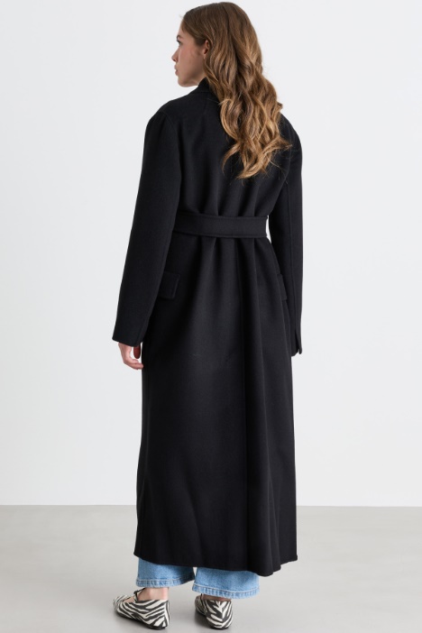 Cappotto a vestaglia in drap
