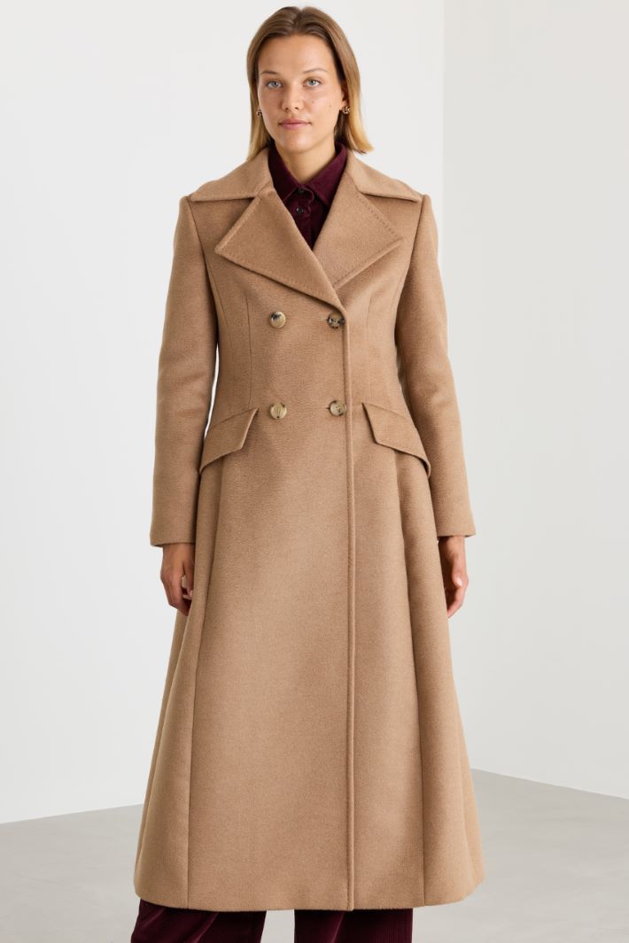 Cappotto in drap pesante - CAMMELLO - Intrend - 2