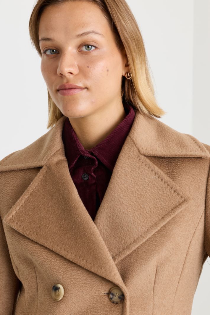 Cappotto in drap pesante - CAMMELLO - Intrend - 3