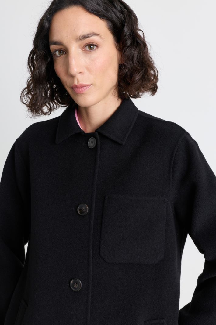 Cappotto con tasche multiple - NERO - Intrend - 3