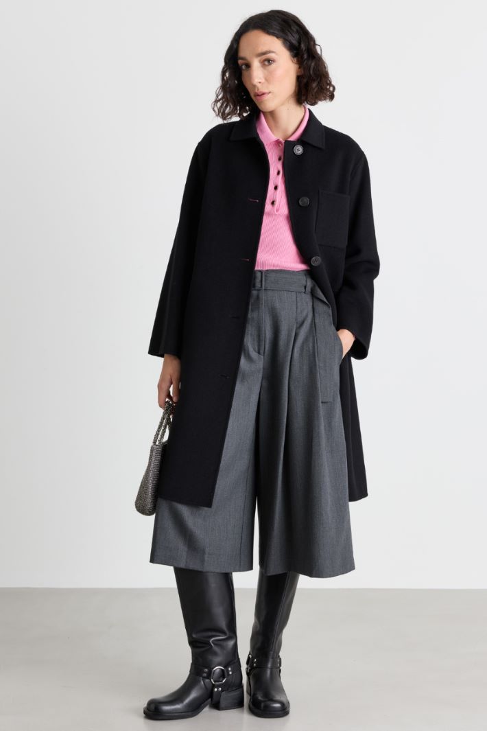 Cappotto con tasche multiple - NERO - Intrend
