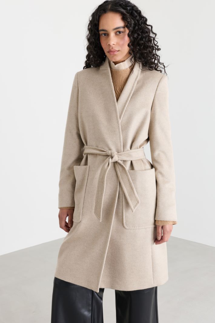 Manteau peignoir - BEIGE - Intrend - 2