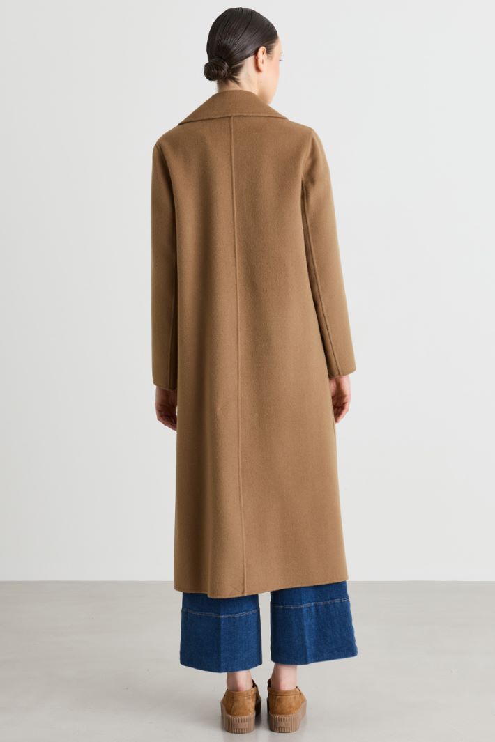 Cappotto lungo a vestaglia - CAMMELLO - Intrend - 4