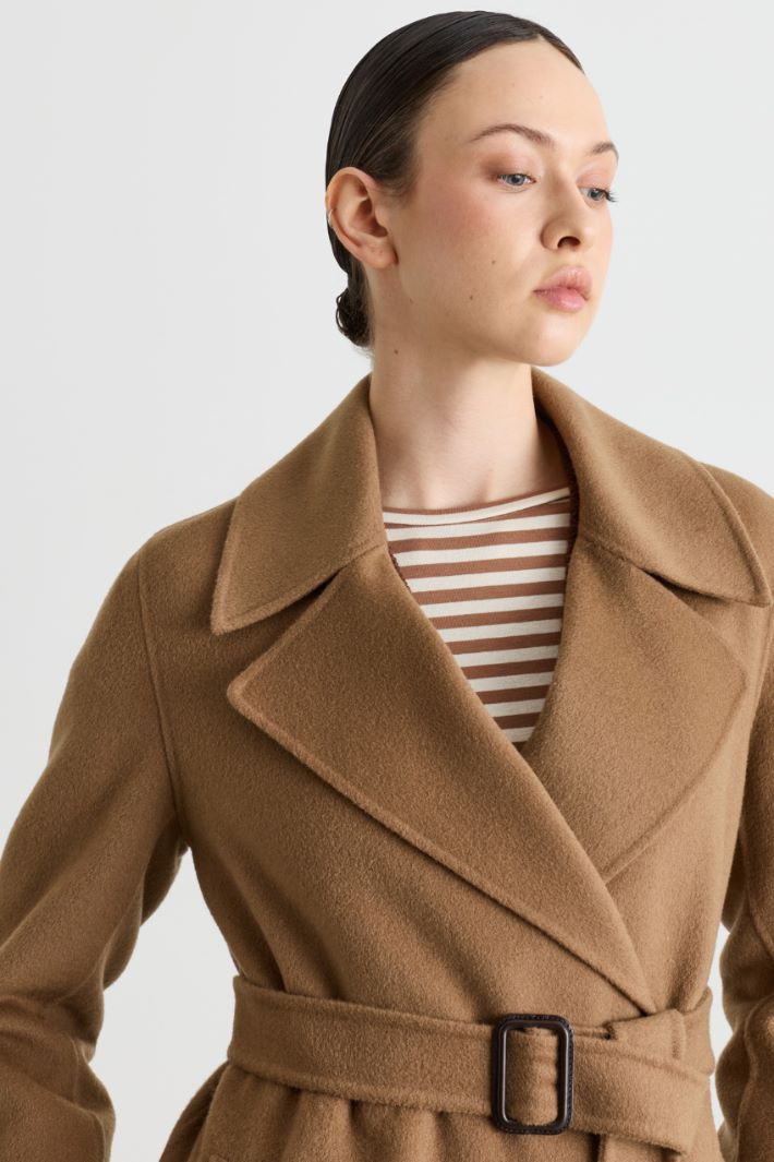 Cappotto lungo a vestaglia - CAMMELLO - Intrend - 3