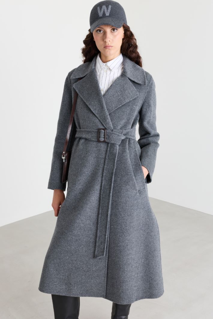 Long robe coat - GREY - Intrend - 2