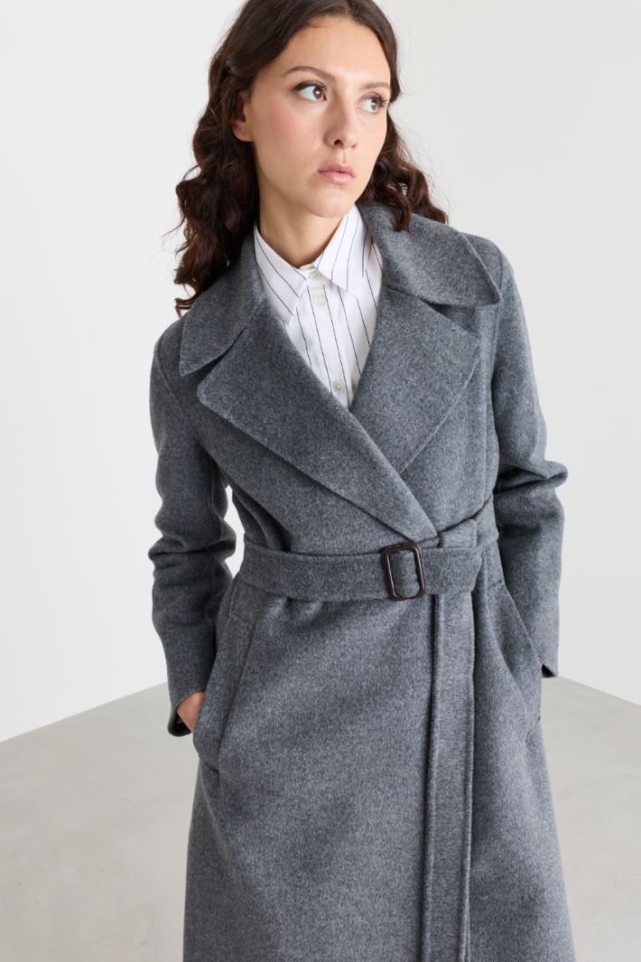 Long robe coat - GREY - Intrend - 3