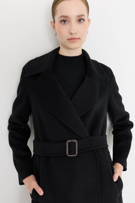 Cappotto lungo a vestaglia