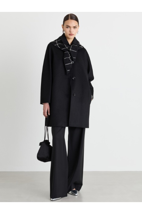 Cappotto in drap con cintura - Intrend