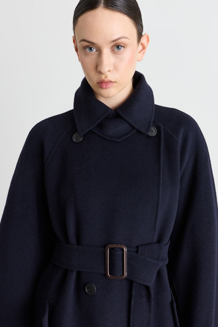 Cappotto trench in double - BLU - Intrend - 3