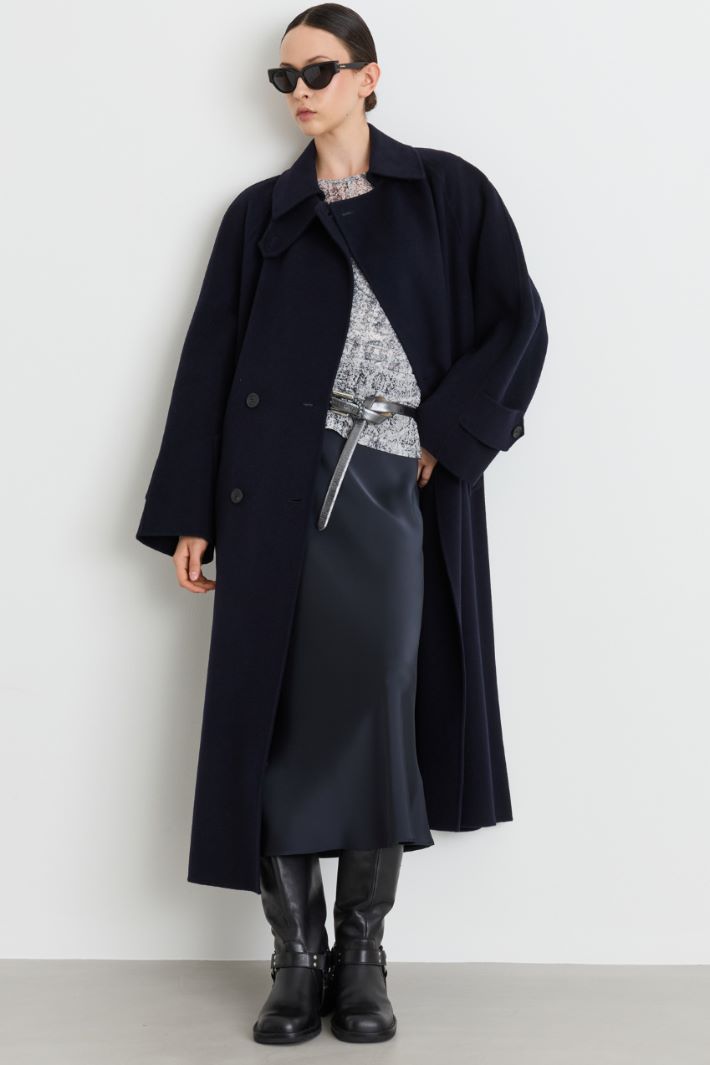 Cappotto trench in double - BLU - Intrend