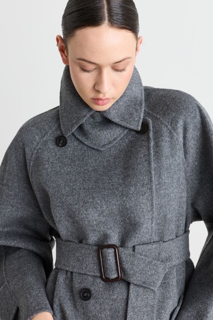 Cappotto trench in double - GRIGIO - Intrend - 3