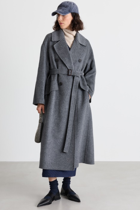 Double-breasted belted coat - Intrend