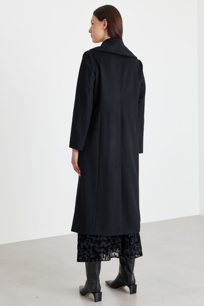 Cappotto a vestaglia - NERO - Intrend - 4