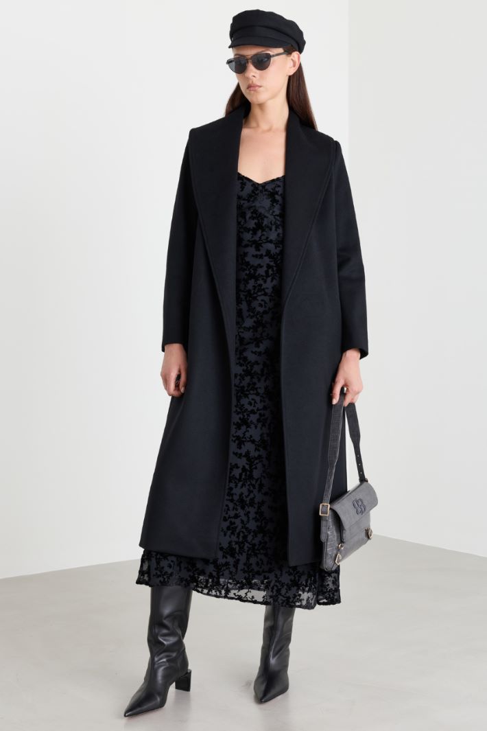 Cappotto a vestaglia - NERO - Intrend