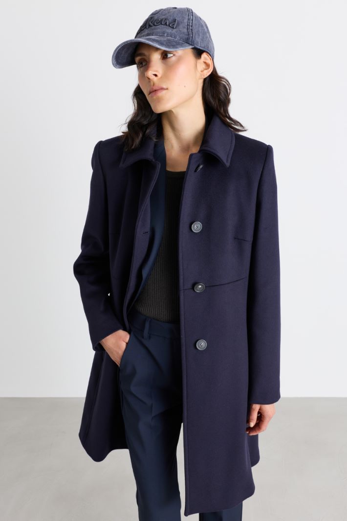 Cappotto in drap - BLU - Intrend - 2