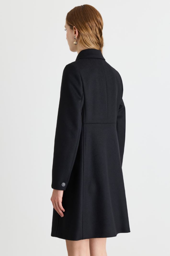 Cappotto in drap - NERO - Intrend - 4