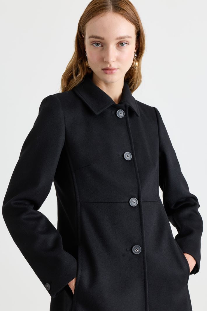 Cappotto in drap - NERO - Intrend - 3