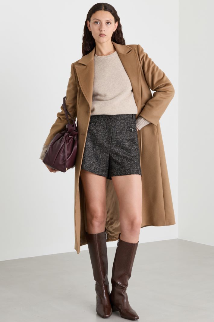 Cappotto in drap - CAMMELLO - Intrend