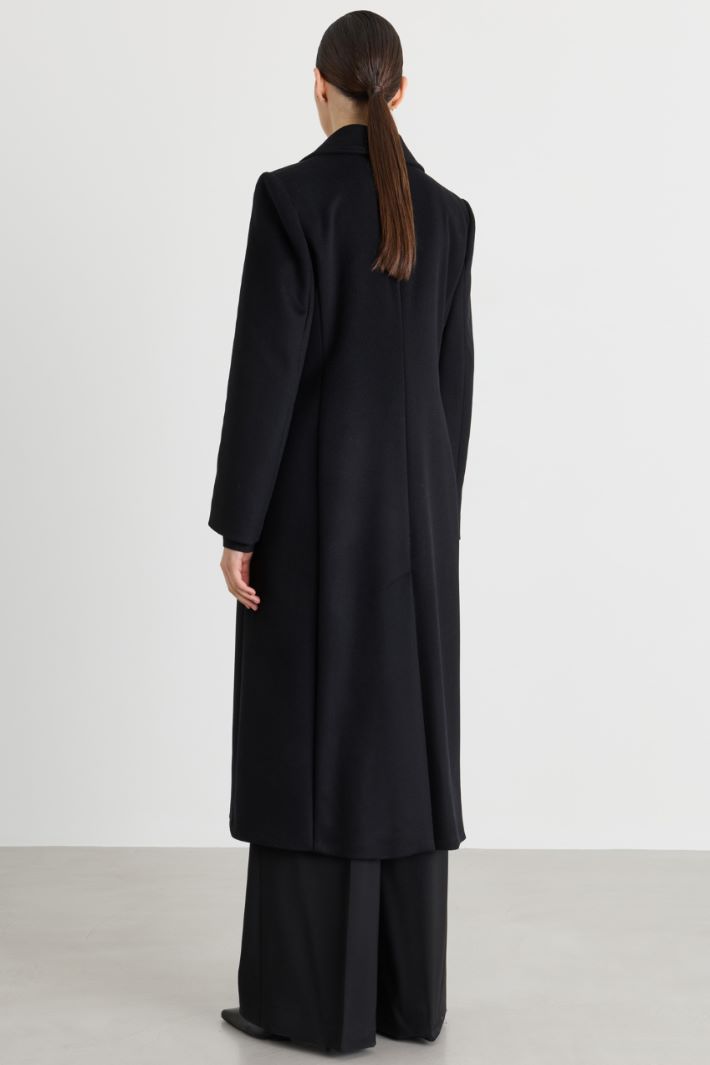 Cappotto in drap - NERO - Intrend - 4