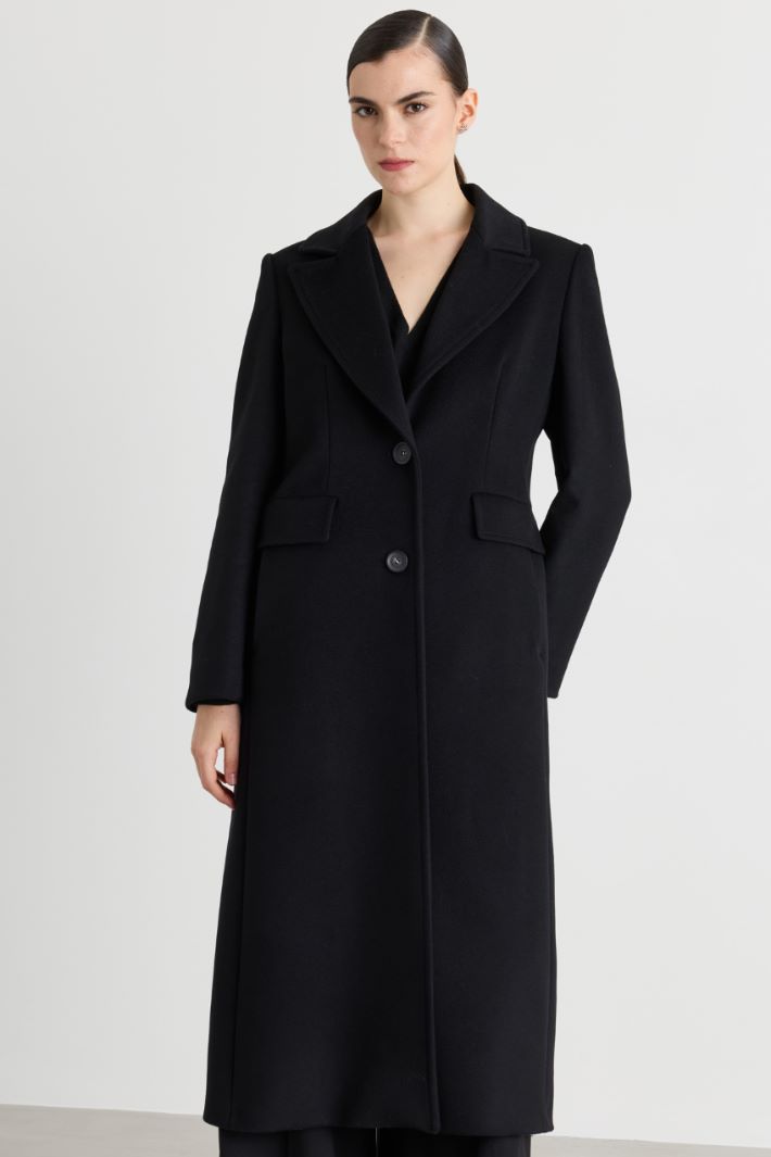 Cappotto in drap - NERO - Intrend - 2