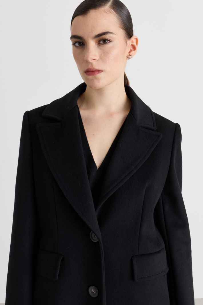 Cappotto in drap - NERO - Intrend - 3