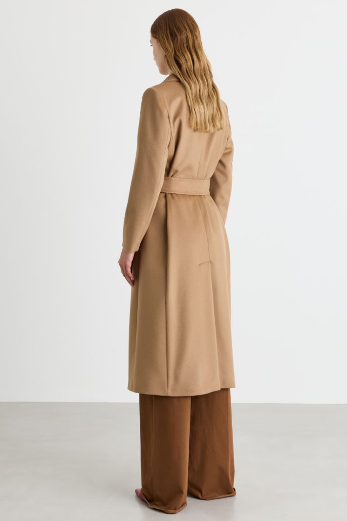 Cappotto doppiopetto con cintura - CAMMELLO - Intrend - 4