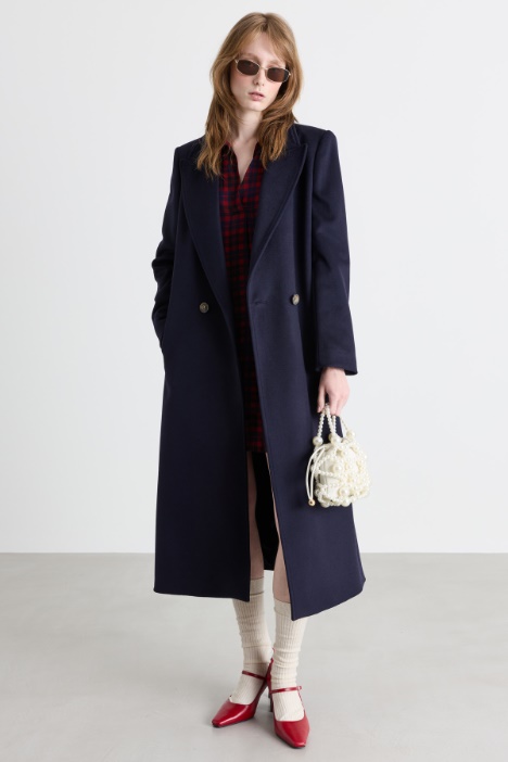 Cappotto doppiopetto con cintura - Intrend