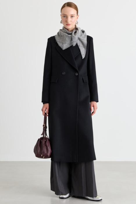 Cappotto doppiopetto con maxi rever - Intrend