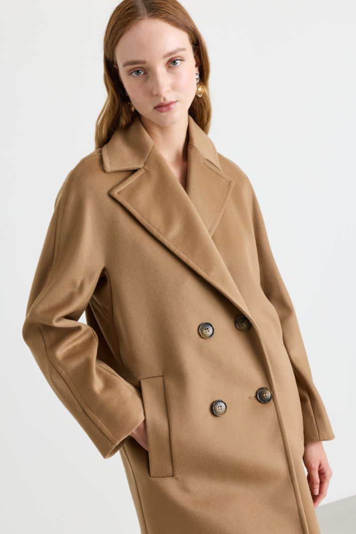 Cappotto doppiopetto - CAMMELLO - Intrend - 3