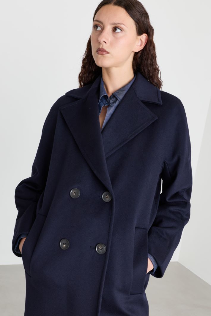 Cappotto doppiopetto - BLU - Intrend - 3