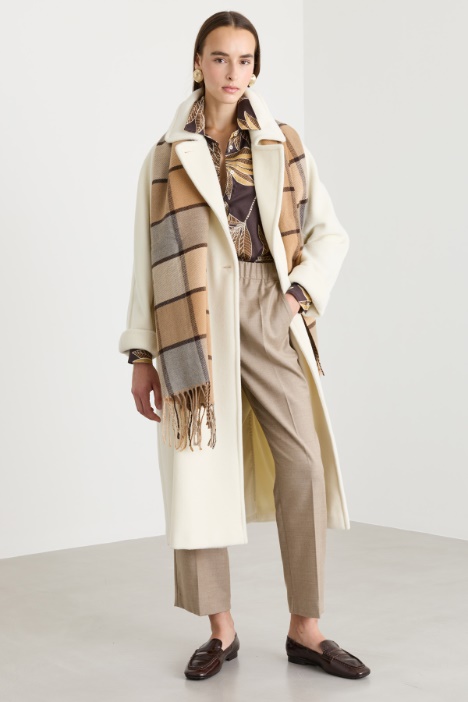 Double-breasted beaver coat - Intrend