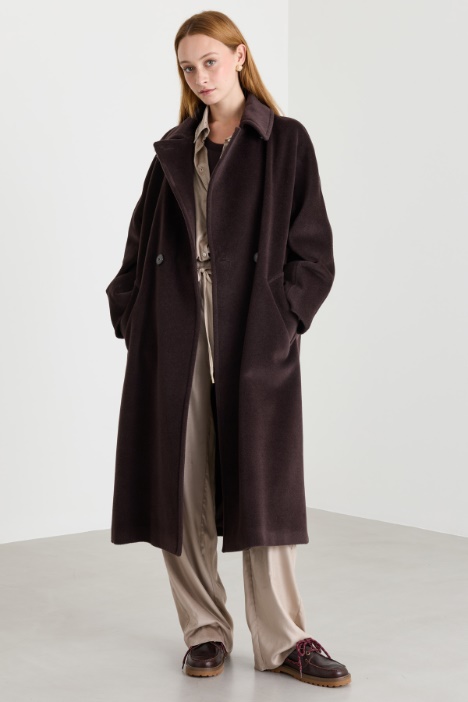 Double-breasted beaver coat - Intrend
