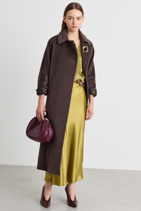 Cappotto  in beaver con cintura - Intrend