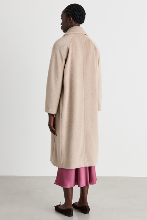 Cappotto in beaver di misto lana