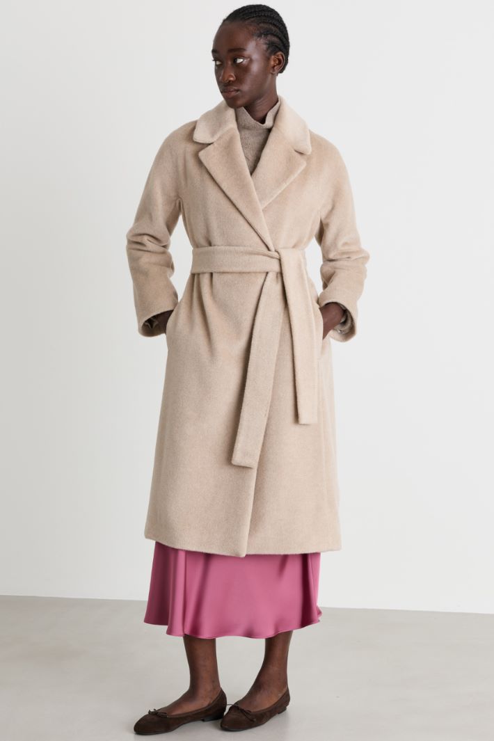 Cappotto in beaver - BEIGE - Intrend - 2