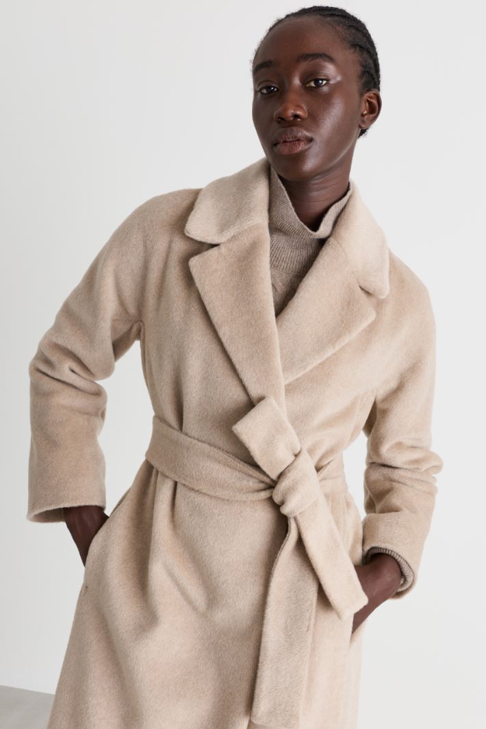 Cappotto in beaver - BEIGE - Intrend - 3