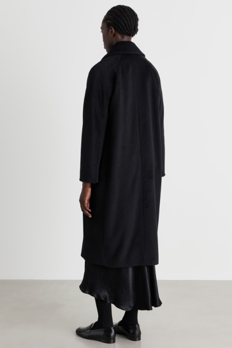 Cappotto in beaver di misto lana