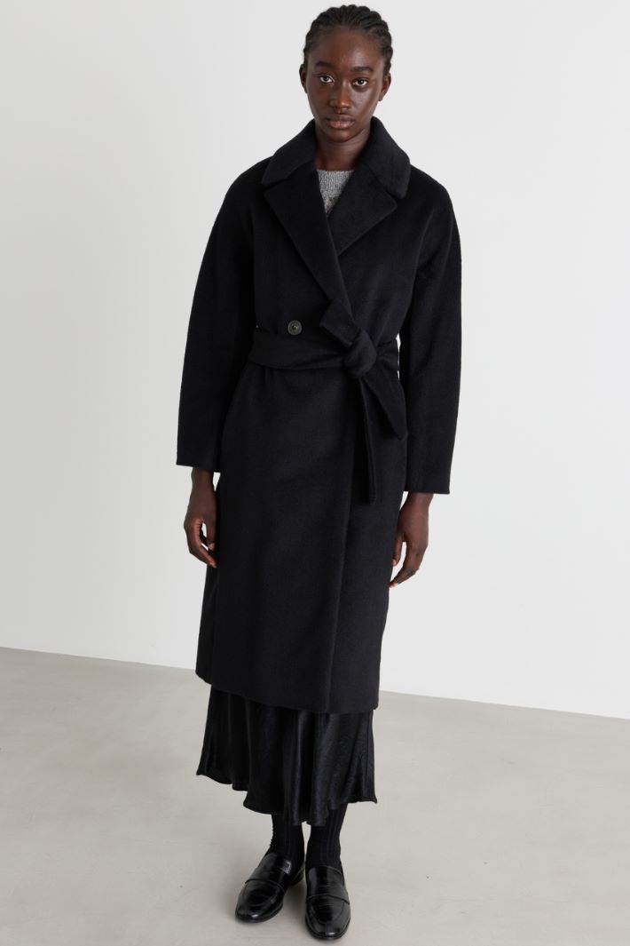 Cappotto in beaver - NERO - Intrend - 2