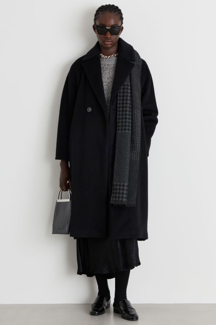 Cappotto in beaver - NERO - Intrend