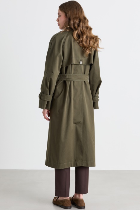 Trench doppiopetto con cintura