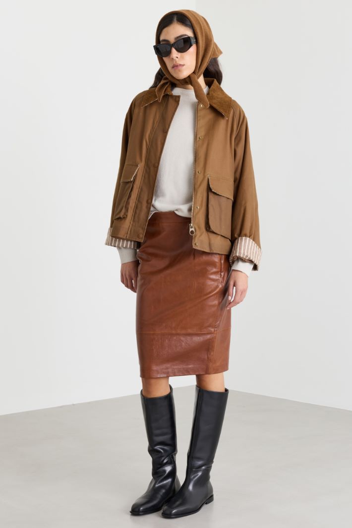 Oversized Pocket Jacket - BROWN - Intrend
