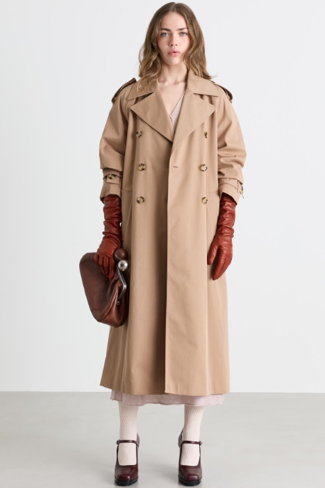 Trench croisé en gabardine - Intrend