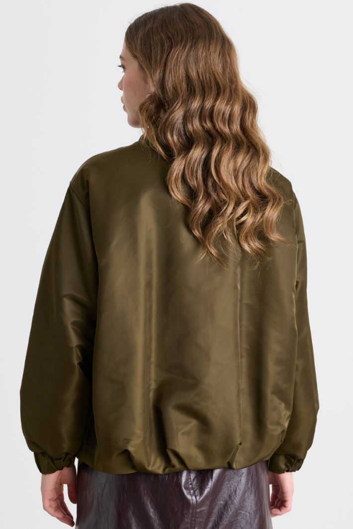 Technical Bomber Jacket - GREEN - Intrend - 4