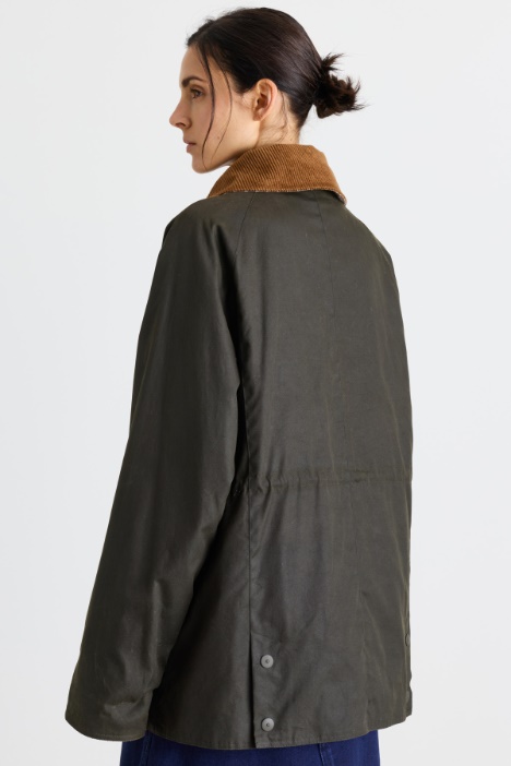 Giacca con gilet in cotone cerato
