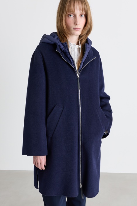 Cappotto con imbottitura staccabile