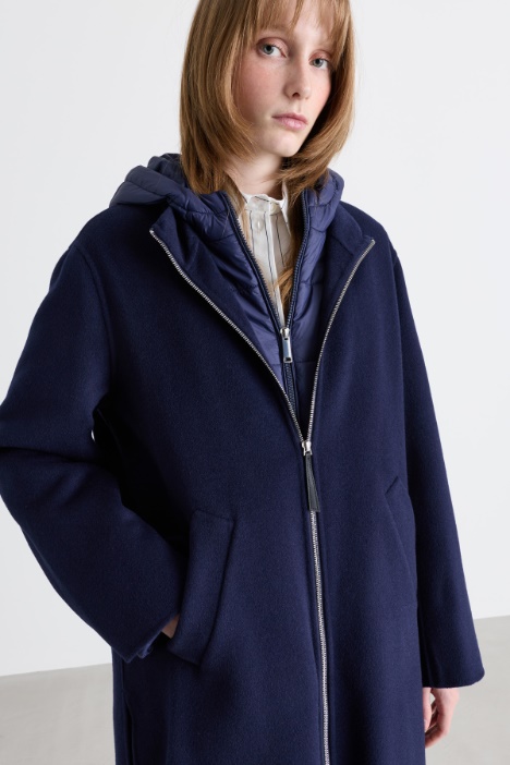 Cappotto con imbottitura staccabile