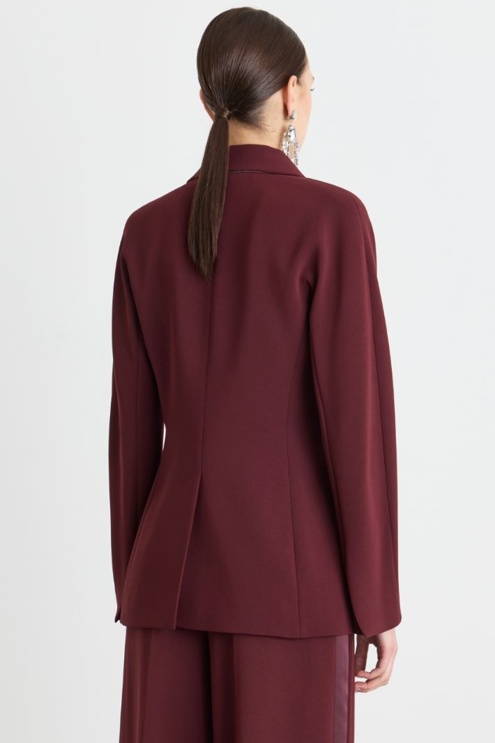 Wrap cady jacket - BORDEAUX - Intrend - 4