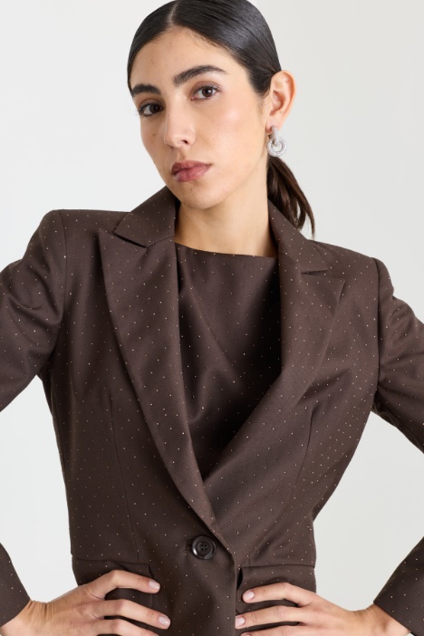 Blazer con bottone singolo