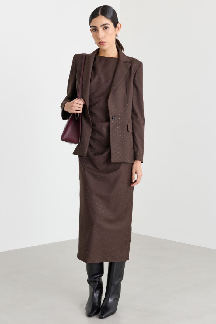 Blazer à un bouton - MARRON - Intrend