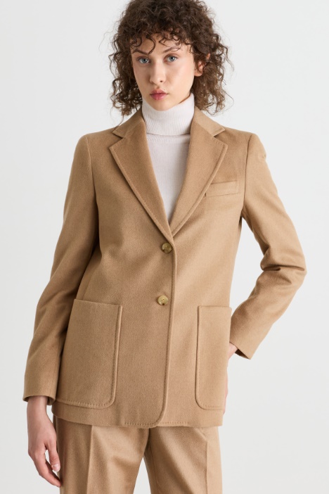 Baby Camel Drap Blazer - Intrend
